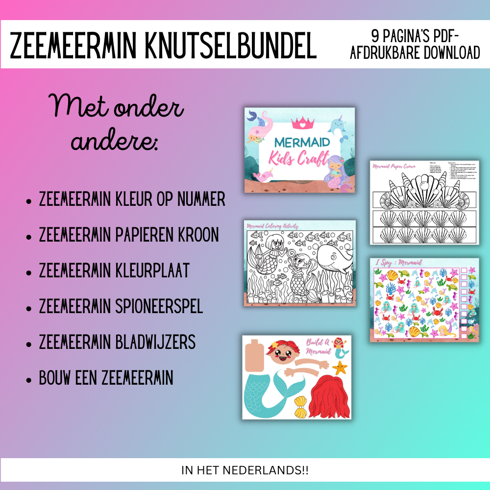 Knutselbundel Zeemeermin